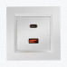 Priza dubla USB, C+A 30W,alba CEC2CA.01/11 SIMON 10
