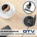 Розетка встраиваемая 1-местная с заземлением 2xUSB серебристая GTV CHARGER AE-BPW1S2UCH-80