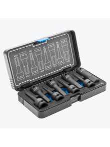 Торцевые головки, ударные HEX, 8 шт., 1/2, CrMo HT6R004 HOEGERT