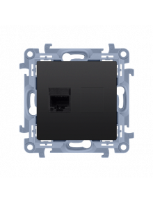 Priza calculator unitara RJ45 cat 5e negru mat C51.01/49 SIMON 10