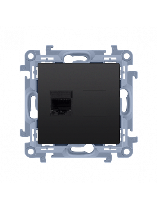 Priza calculator unitara RJ45 cat 5e negru mat C51.01/49 SIMON 10
