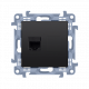 Priza calculator unitara RJ45 cat 5e negru mat C51.01/49 SIMON 10