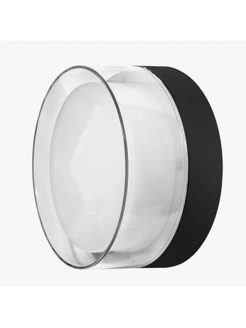 Светильник LED 12W 4000K уличный настенно-потолочный IP54 черный PL-13501P PANLIGHT