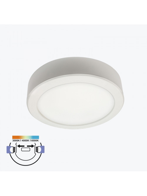 Спот LED накл/встр.18W 3CCT круглый белый PL-UL18UPP3CCT PANLIGHT