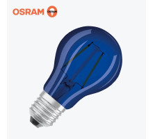 Bec LED OSRAM A60 2.5W 300Lm E27 3000K albastru