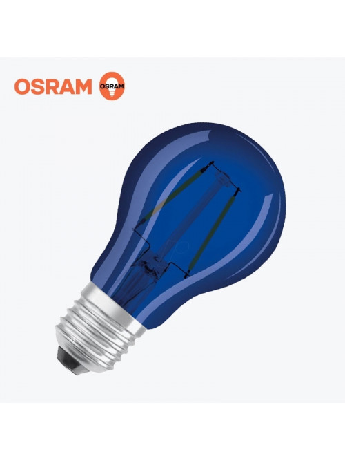 Светодиодная лампа OSRAM A60 2.5Вт 300 Лм E27 3000K синяя