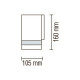 Настенный светильник GARDENYA-1 уличный макс.35W IP44 230V GU10 075-010-0001