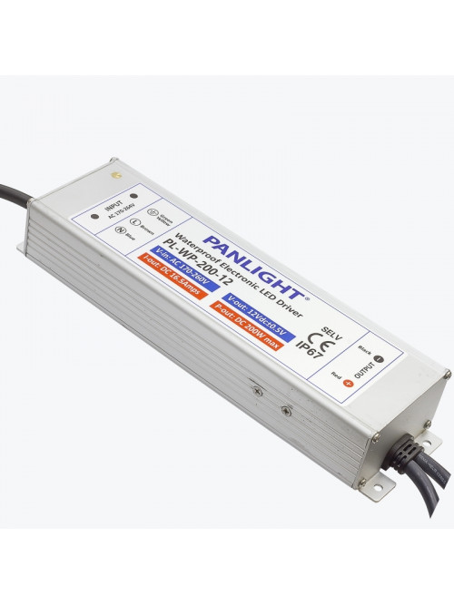 Блок питания для светодиодной ленты LED 12V 16.7A 200W IP67 PL-WP-200-12 PANLIGHT