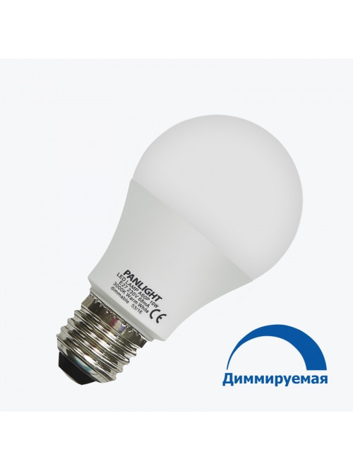 Светодиодная лампа PANLIGHT A60 10Вт 820 Лм E27 3000K Диммер PL-A60D10WW/E27