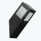 Садово-парковый светильник настенный KAVAK/SQ-1 черный макс.60W IP44 230V E27 075-015-0001