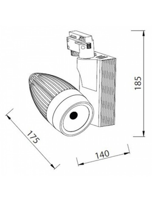 Трековый светодиодный светильник HL831L 33W  белый 4200K 018-006-0033