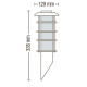 Садово-парковый светильник настенный LADIN-1 HL200 макс.60W IP44 230V E27 075-002-0001