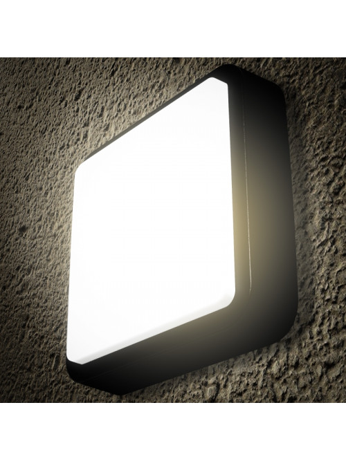 Светильник LED 12W 4000K уличный настенно-потолочный IP54 черный PL-14191P PANLIGHT