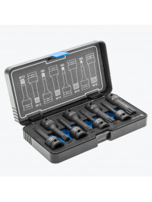 Торцевые головки, ударные SPLINE, 8 шт., 1/2, CrMo HT6R006 HOEGERT