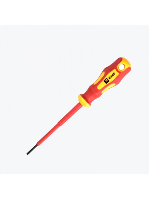 Изолированная плоская отвёртка Master SL2.5x80мм 1000В sl-2.5-80-mas-in EKF Basic