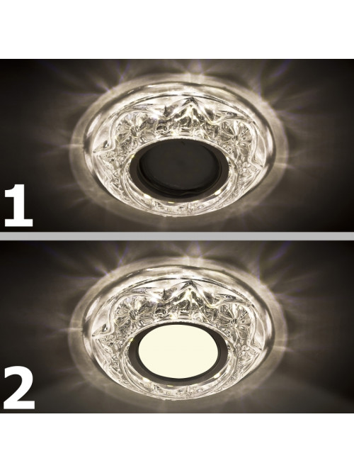 Встраиваемый светильник с подсветкой LED PL-098CL3W6