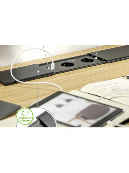 Розетка раздвижная 2-местная встраиваемая с заземлением 2xUSB A+C,RJ45,HDMI белая GTV GTV PRESTINO AE-PB2SPRES-10
