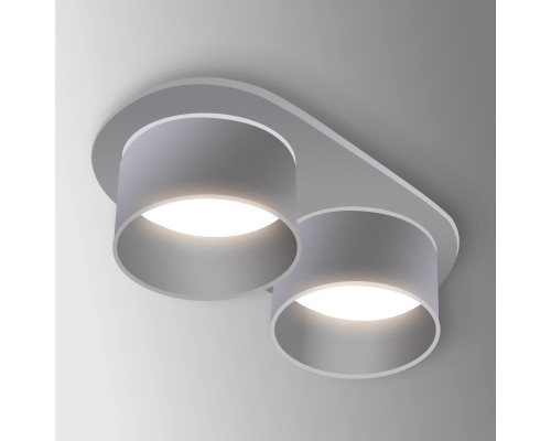 Встраиваемый светильник 2xGU10 круглый двойной белый PL-234262W