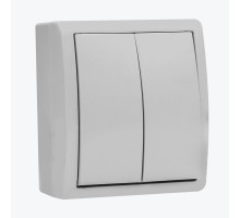 Intrerupator dublu exterior IP54  alb AQUA 1594398-030 SIMON 15