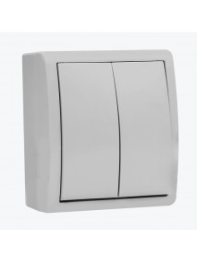 Intrerupator dublu exterior IP54  alb AQUA 1594398-030 SIMON 15