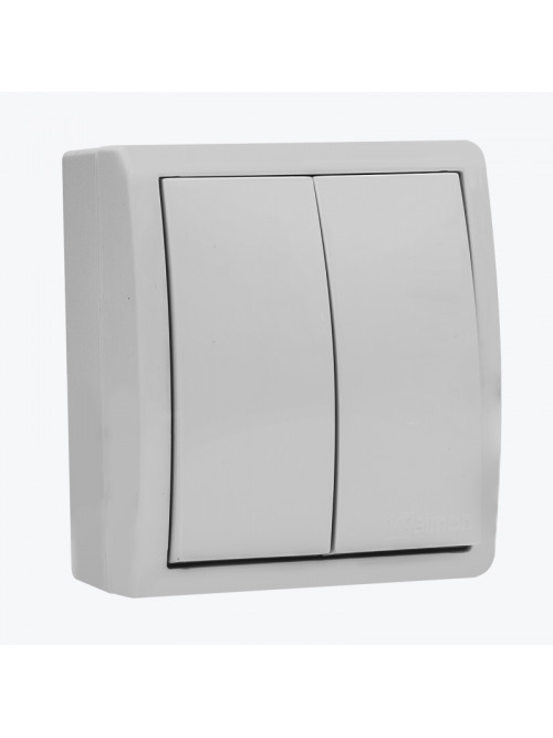 Intrerupator dublu exterior IP54  alb AQUA 1594398-030 SIMON 15