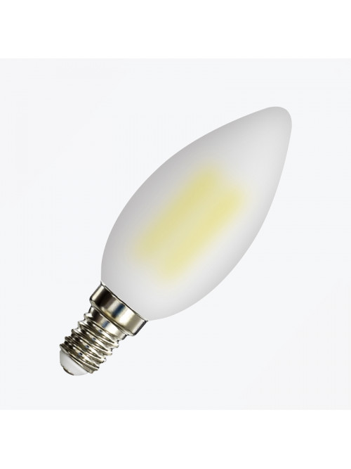 Светодиодная лампа филамент матовая PANLIGHT C37 5Вт 520 Лм E14 4000K PL-CAFF50144