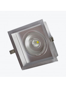 Светодиодный светильник врезной поворотный алюминиевый PL-GRL112W LED Grid 12Вт/5500K