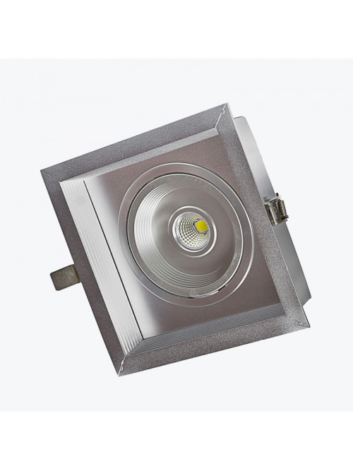Светодиодный светильник врезной поворотный алюминиевый PL-GRL112W LED Grid 12Вт/5500K