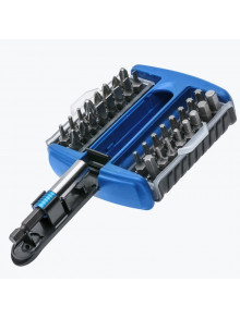 Набор бит с битодержателем 1/4, SL, PH, PZ, HEX, Torx, 33 предмета HT1S402 HOEGERT