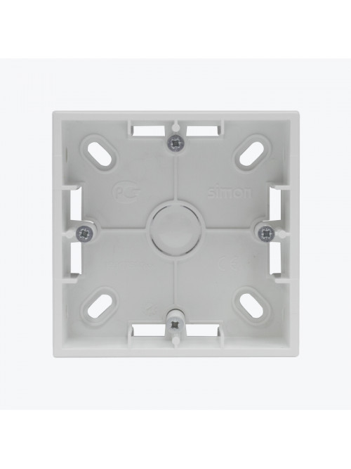 Коробка для наружного монтажа на 1 пост белая мат TPN1/111 SIMON 55