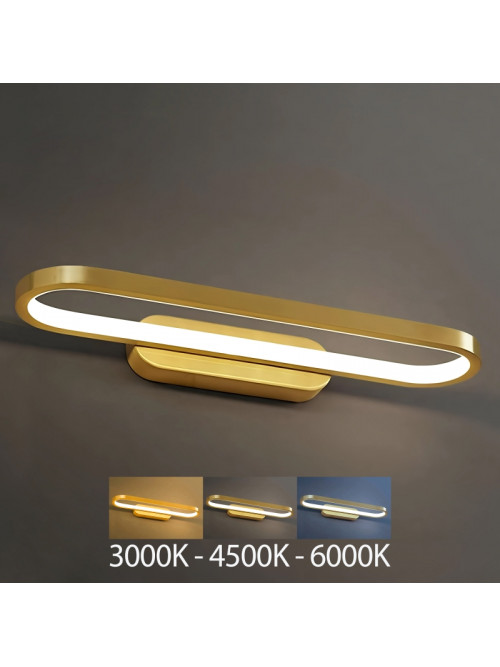 Настенный светильник 16W 3000K/4500K/6000K золотой PL-22403BG