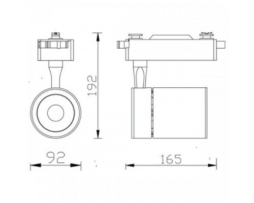 Трековый светодиодный светильник DUBLIN 35W белый 4200K 018-018-0035