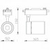 Трековый светодиодный светильник DUBLIN 35W белый 4200K 018-018-0035