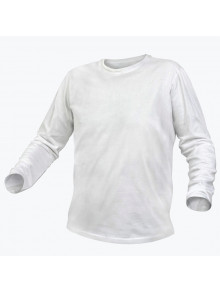 Хлопковая футболка с длинным рукавом белая 2XL 56 HT5K421-2XL HOEGERT