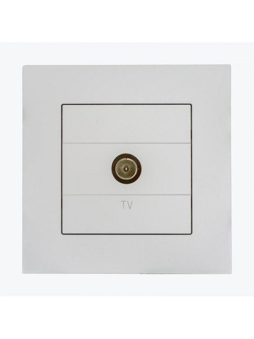 Розетка одинарная TV белая мат TAK1.01/111 SIMON 55