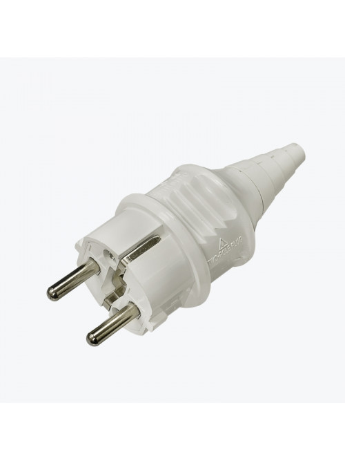Вилка прямая с заземлением 16A 220В IP44