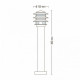 Садово-парковый светильник KAYIN-4 HL209 макс.60W IP44 230V E27 075-003-0004