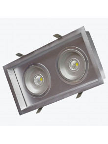 Светодиодный светильник врезной алюминиевый PL-GRL212W LED Grid 24Вт/5500K