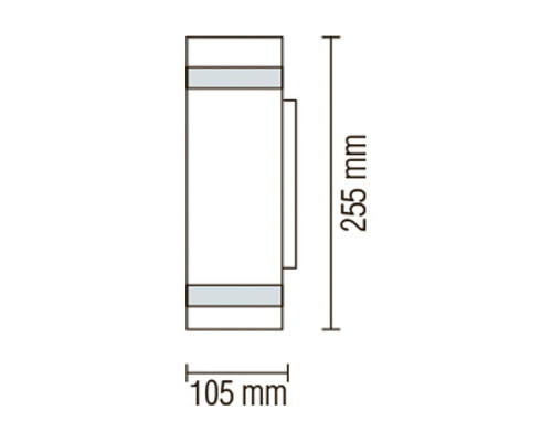 Настенный светильник GARDENYA-2 уличный макс.2x35 Вт IP44 230V GU10 075-010-0002