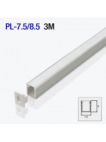 Алюминиевый профиль mikro накладной для светодиодной ленты 3m/set 7.5*8.5mm PL-7.5/8.5 3m PANLIGHT
