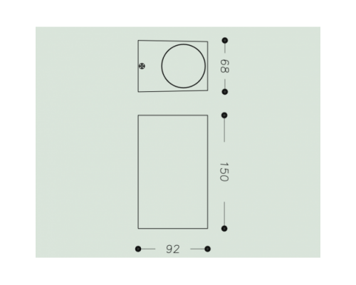 Настенный светильник TIAGO KW уличный max.2X35W GU10 IP54 черный LD-TIAGOGU10D-20KW