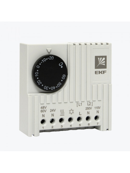 Термостат NO/NC (охлаждение/обогрев) на DIN-рейку 5-10A 230В IP20 thermo-no-nc-din EKF PROxima