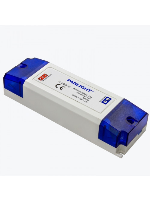 Блок питания для светодиодной ленты DC12V 3A 36W IP20 PL-CS-36-12 PANLIGHT
