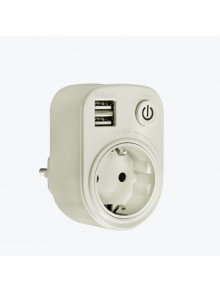 Розеточный блок SB-01 (розетка 2P+E 16А, 2 USB разъема 5V 2,1A) SB-01 EKF PROxima