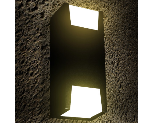 Фасадный светильник max.2x35W GU10 IP44 75x95x238mm черный PL-13272P PANLIGHT