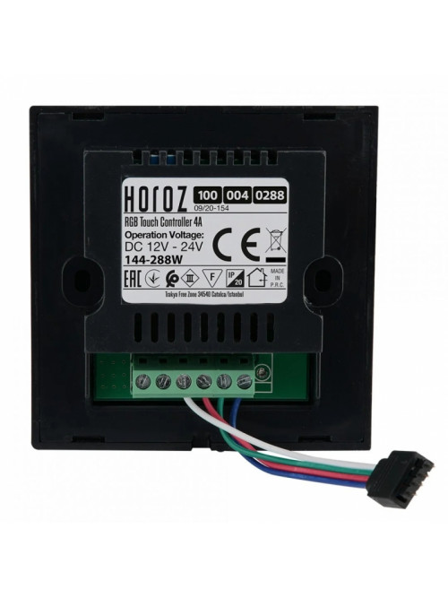 Контроллер для светодиодной ленты RGB Touch встраиваемый DC12-24V 4A IP20 100-004-0288