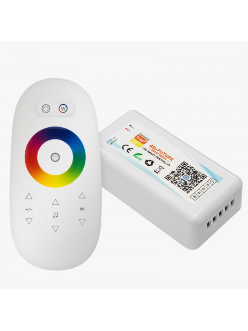 Контроллер для светодиодной ленты RGBW с Touch-пульт DC5-24V, 18A, IP20 Tuya Smart Wi-Fi PANLIGHT