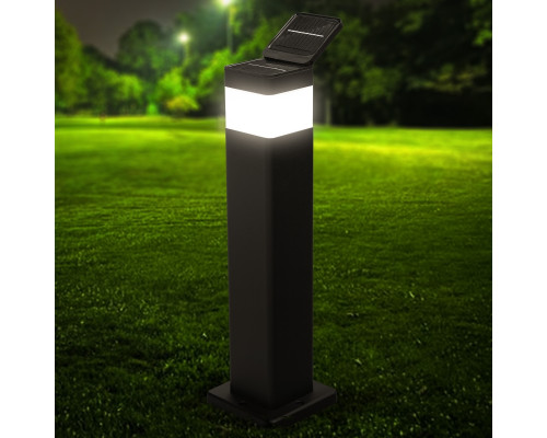 Светильник на солнечной батарее LED 2W 4000K IP44 садовый PL-131550SE черный PANLIGHT