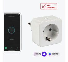 Умная розетка EKF Сonnect Wi-Fi белая RCS-1-WF EKF Сonnect PRO