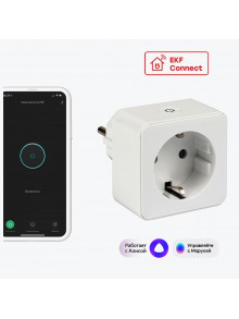 Умная розетка EKF Сonnect Wi-Fi белая RCS-1-WF EKF Сonnect PRO